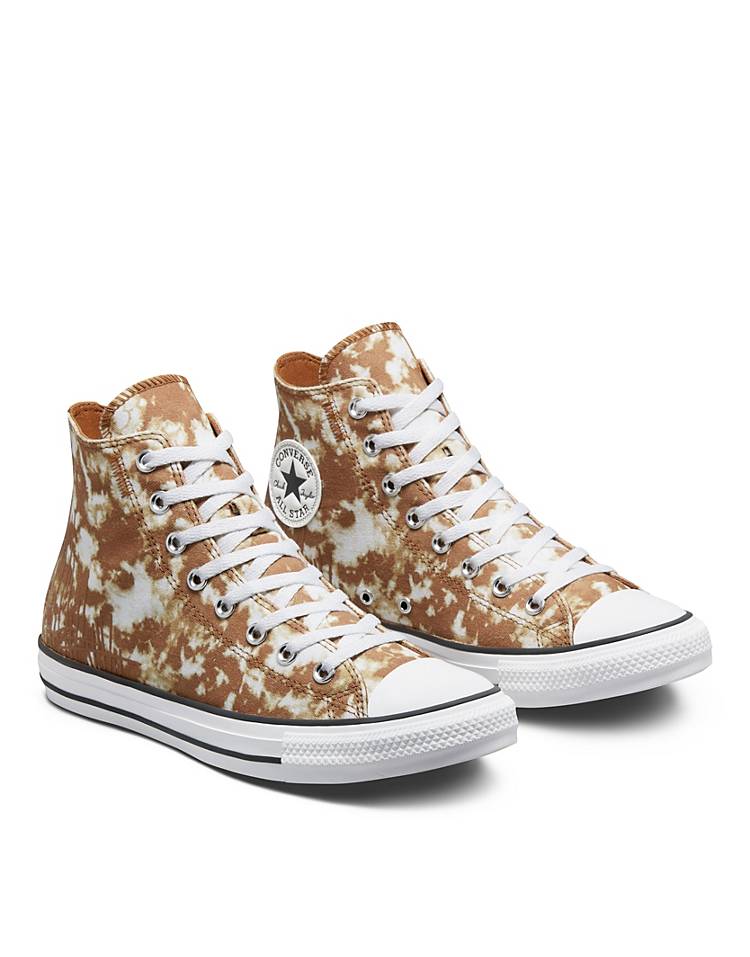 Converse Chuck Taylor All Star Hi dip dye sneakers in tan